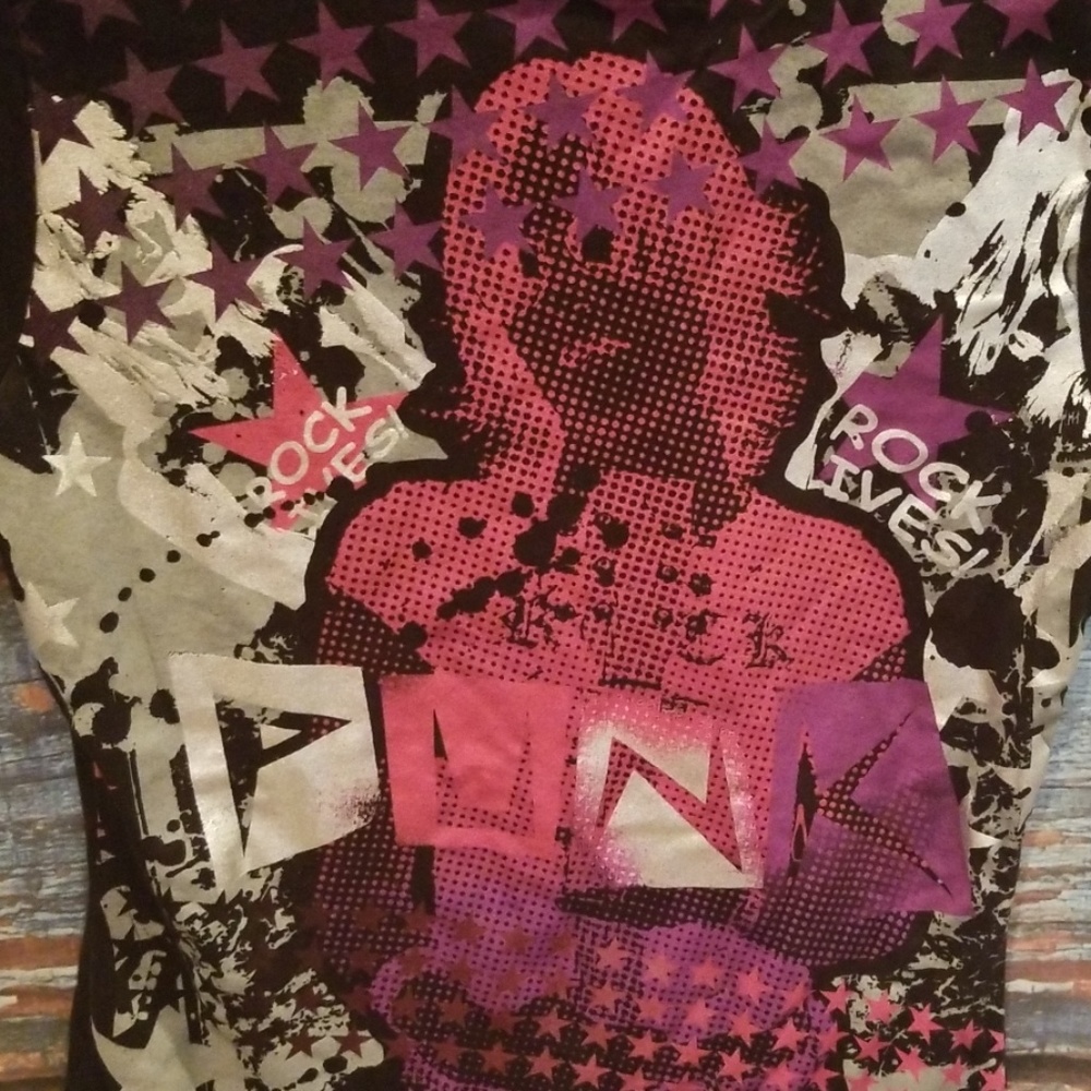 NWT NEVER WORN eyelash "Punk Rock" Band Tee! - Picture 4 of 6